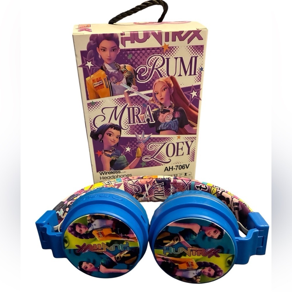 Blue K-pop Wireless Headphones